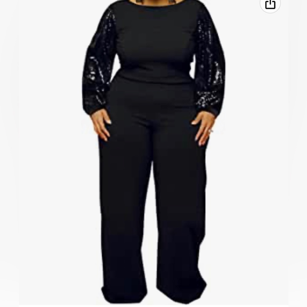 Plus size jumpsuit.